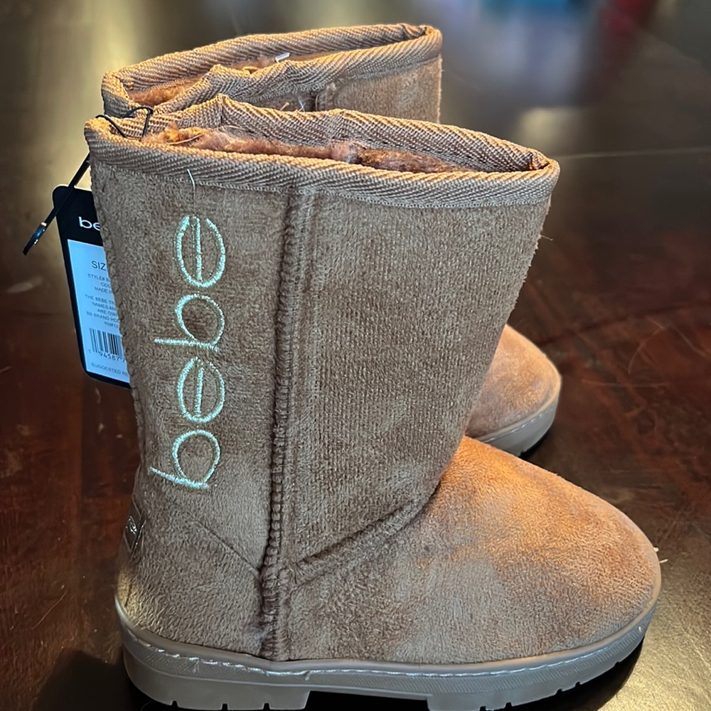 Bebe Faux Suede Boots Girls